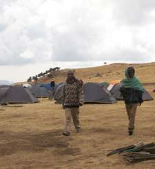 Camping in Ethiopia